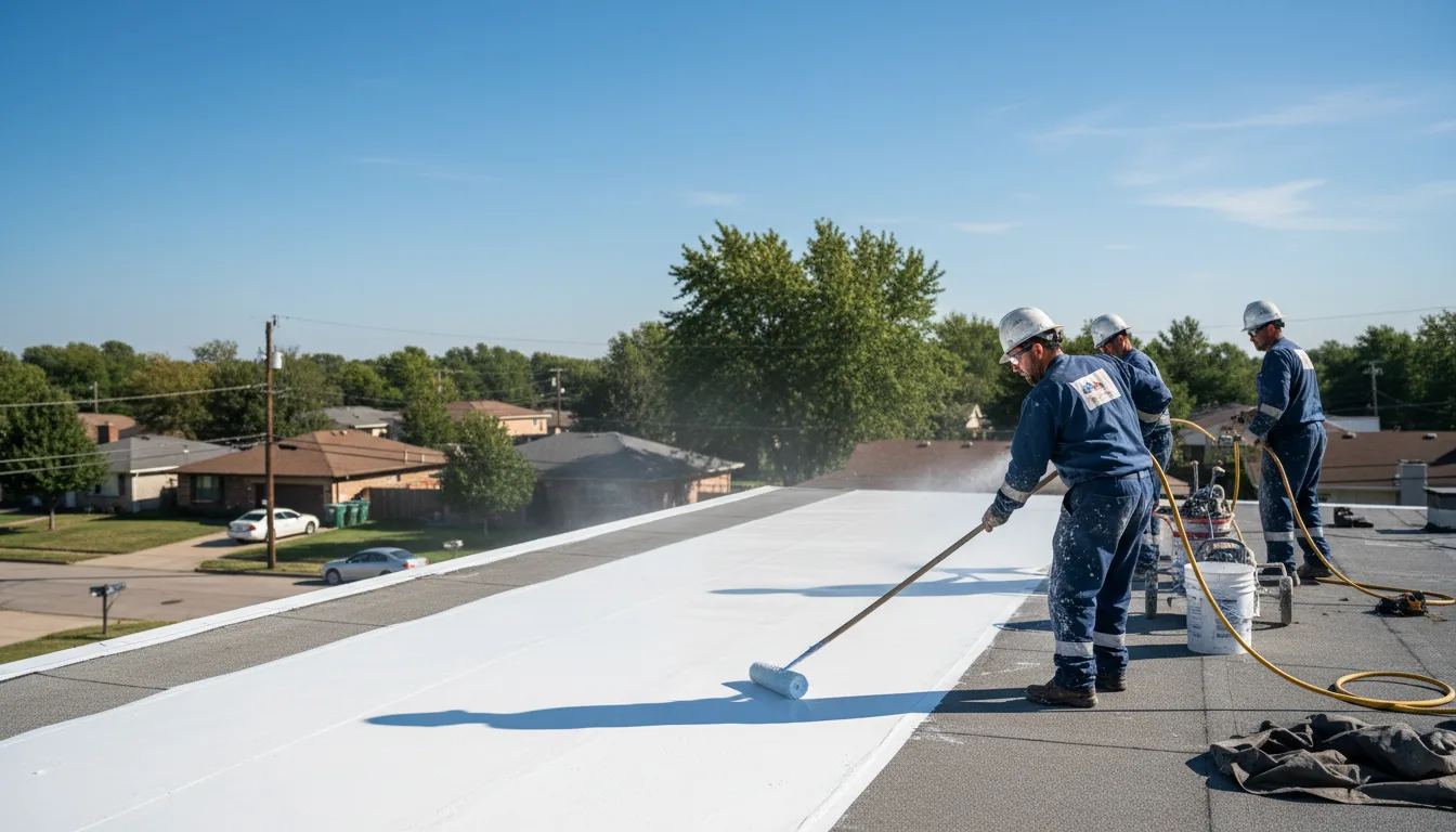 Commercial roof coating in Loveland, OK near me